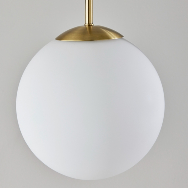 Antique Brass Side Table Floor Lamp