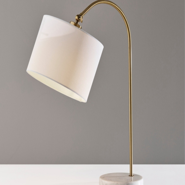 Antique Brass Arc Table Lamp