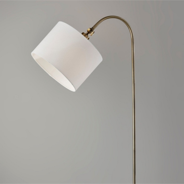 Antique Brass Arc Floor Lamp