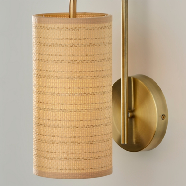 Natural Woven Shade Malina Wall Sconce