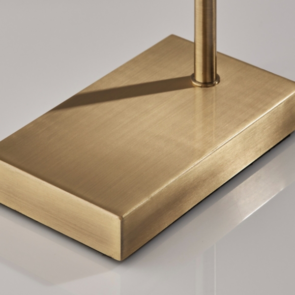 Brass Two-Tiered Shade Table Lamp