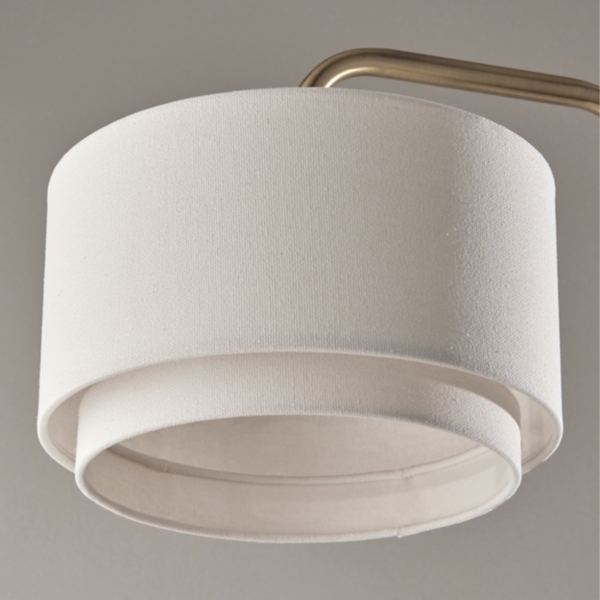 Brass Two-Tiered Shade Table Lamp