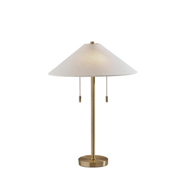 Antique Brass Empire Shade Clare Table Lamp