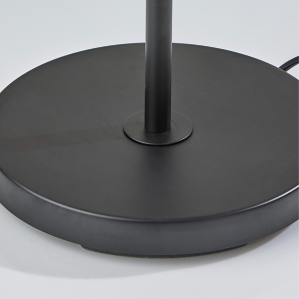 Black Pleated Shade Floor Lamp