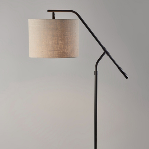Black Contemporary Tyler Floor Lamp