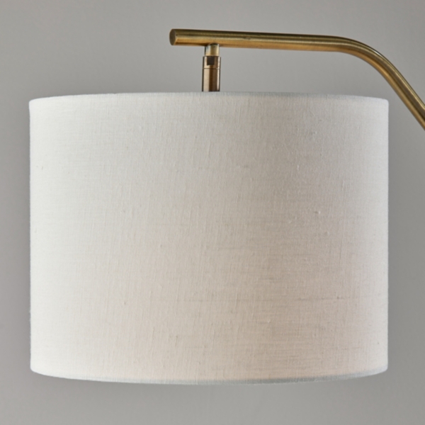 Antique Brass Contemporary Tyler Floor Lamp