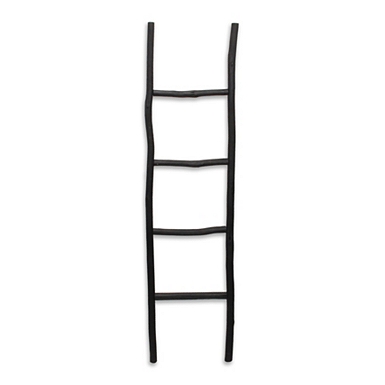 Distressed White Leaning Ladder Kirklands Home