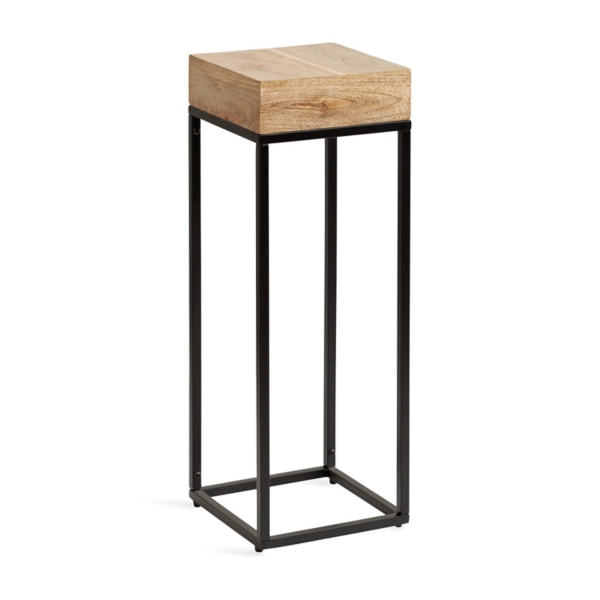 Mango Wood Tabletop Square Side Table