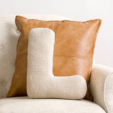 Ivory Letter D Boucle Pillow Kirklands Home