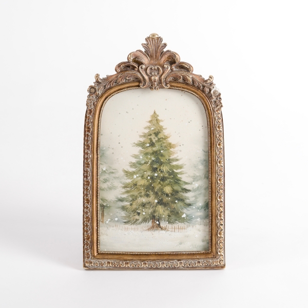 Antique Gold Winter Tree Framed Art Print | Kirklands Home