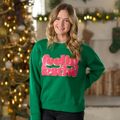 Festive sweatshirt sale