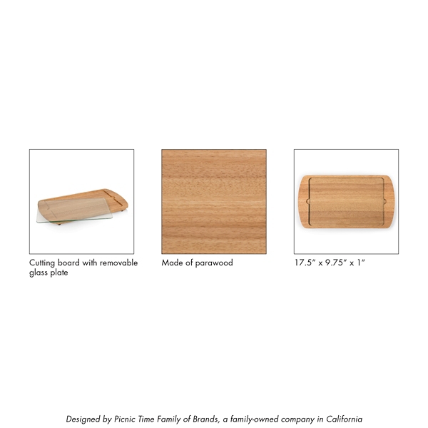 Kentucky Wildcats Wood and Glass Serving Board