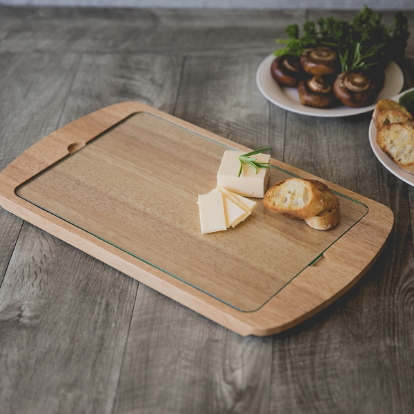 Ole Miss Rebels Wood and Glass Serving Board