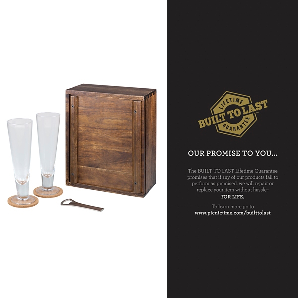 Acacia San Francisco 49ers Beer Glass Set