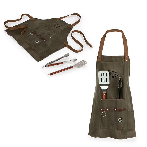 Kansas City Chiefs Barbecue Apron & Tool Gift Set