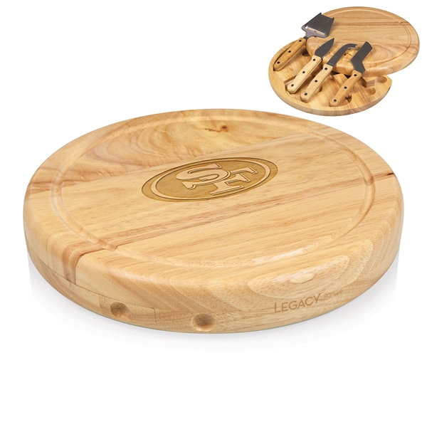 San Francisco 49ers Cheese Board and Tool Set