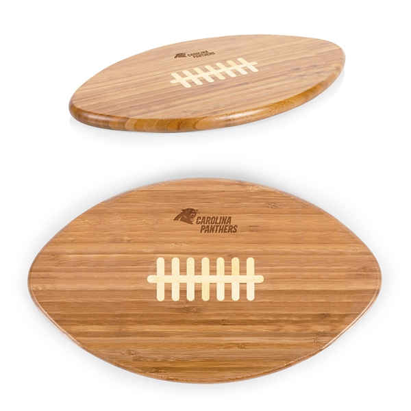 Carolina Panthers Bamboo Football Cutting Board