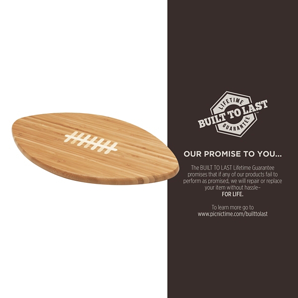 Carolina Panthers Bamboo Football Cutting Board