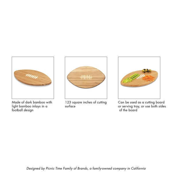 Los Angeles Rams Bamboo Football Cutting Board