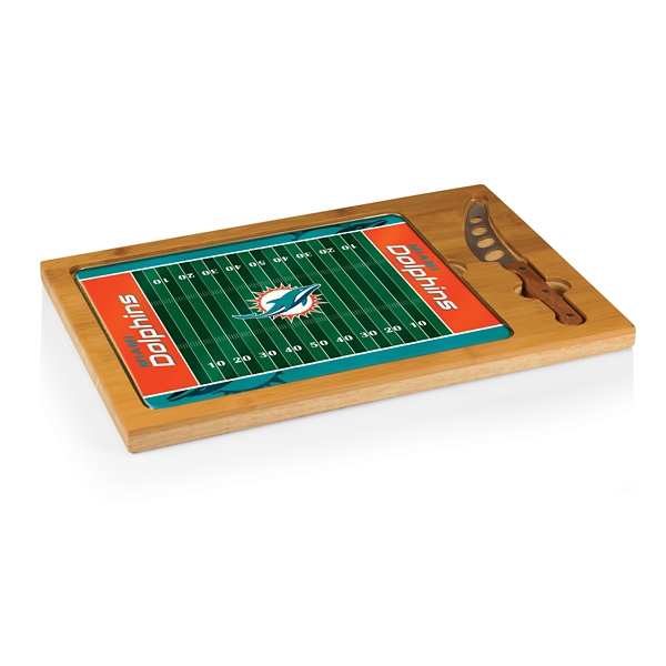 Miami Dolphins Cutting Board & Knife Set