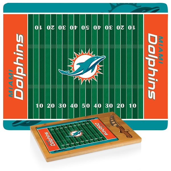 Miami Dolphins Cutting Board & Knife Set