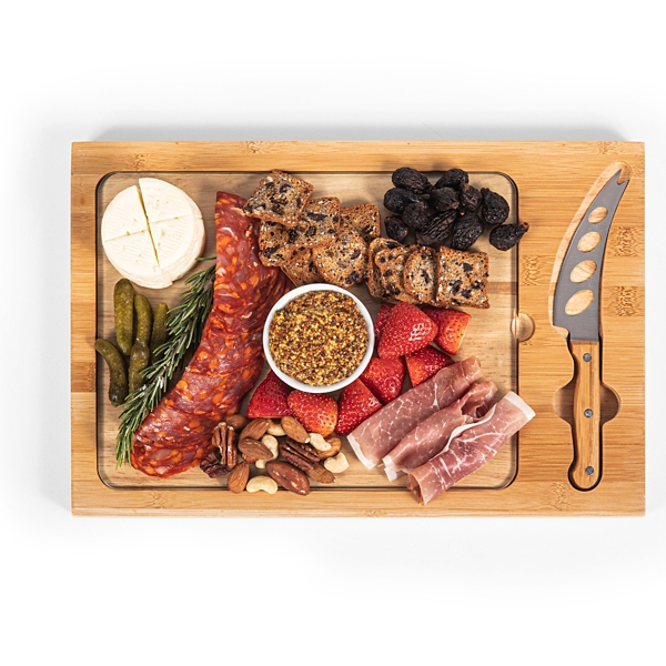 New England Patriots Cutting Board & Knife Set