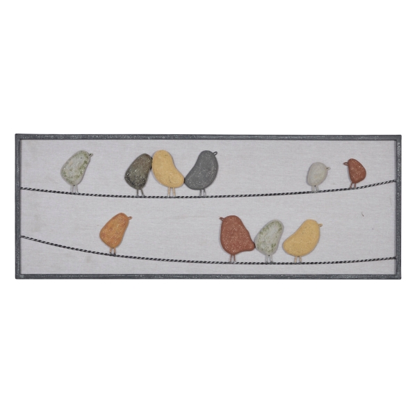 Birds on a Wire Metal Wall Plaque