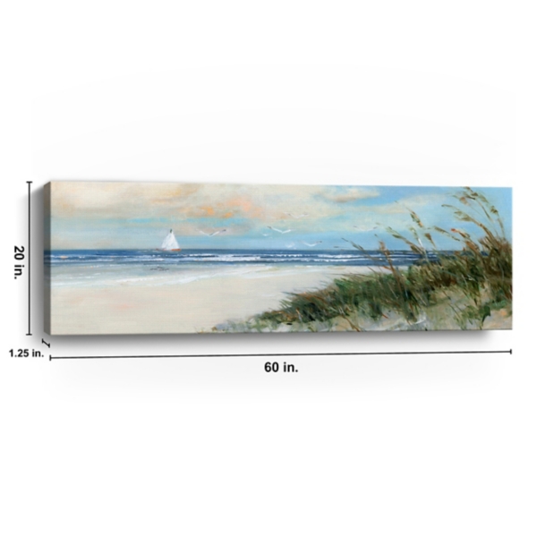 Oak Island Sunrise Canvas Art Print, 60x20 in.