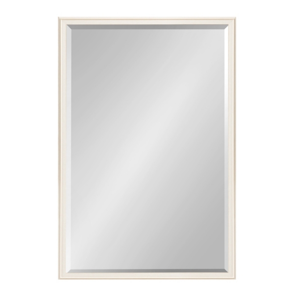 White Oakhurst Rectangle Wall Mirror, 36 in.
