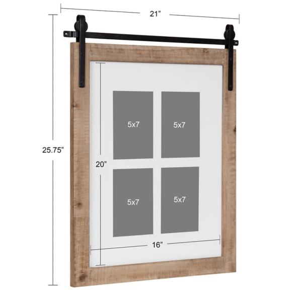 Farmhouse Wood and Metal Collage Frame