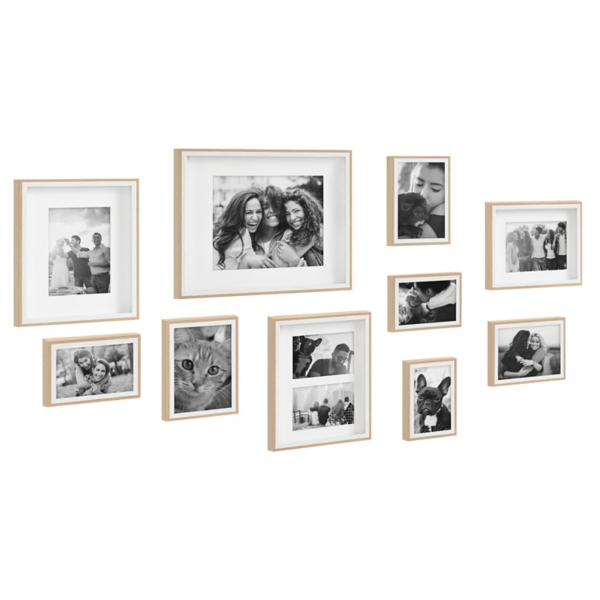 Natural and White 10-pc. Gallery Wall Frame Set