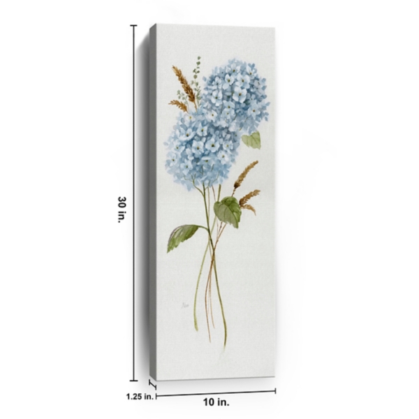 Petite Blue Hydrangea I Canvas Art Print