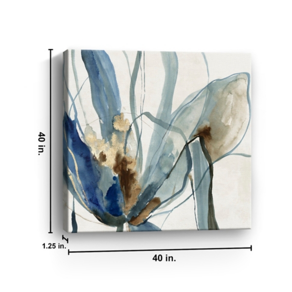 Refined Blue Canvas Art Print