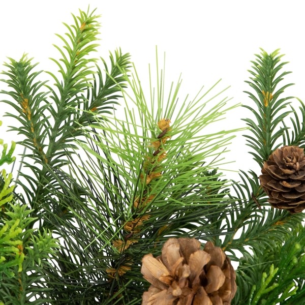 Real Touch Pine and Cedar Jingle Bell Wreath