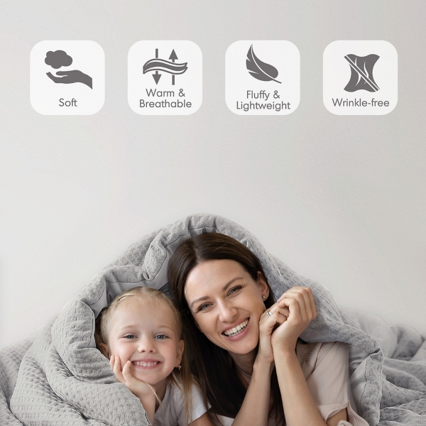 Waffle Weave Twin/Twin XL Comforter Set