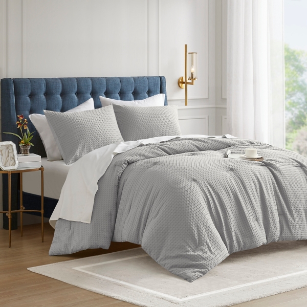 Waffle Weave Full/Queen Comforter Set
