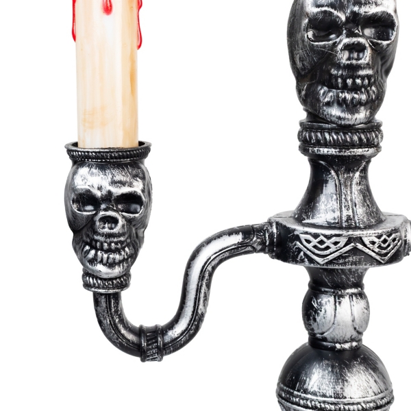 LED Bloody Skull Halloween Candelabra