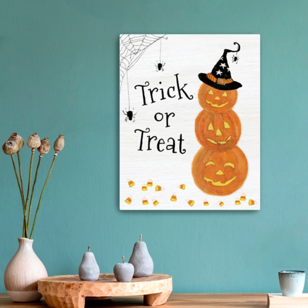 Trick or Treat Jack O' Lanterns Canvas Art Print