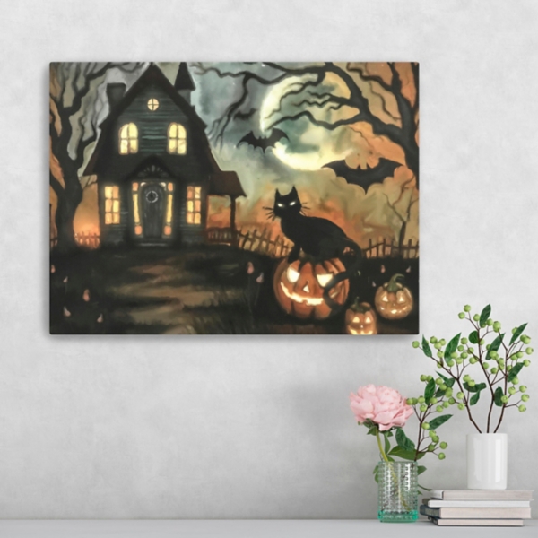 Haunted Invite Canvas Art Print