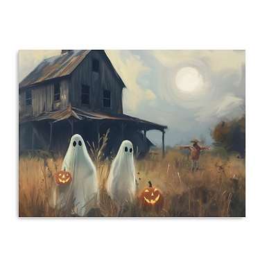 絵画 GHOST 60 - 2 Two Ghost Friends Canvas Art Print, 32x24 in. | Kirklands Home