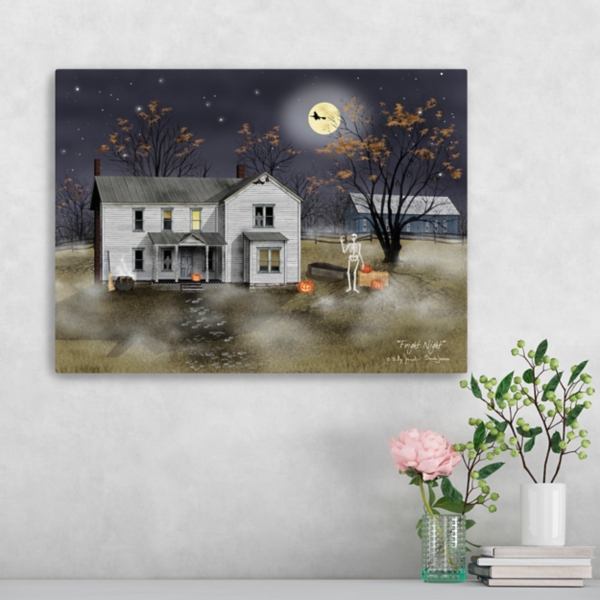Fright Night Halloween Canvas Art Print