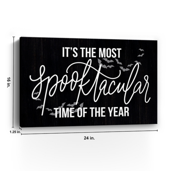 The Most Spooktacular Time Canvas Wall Plaque