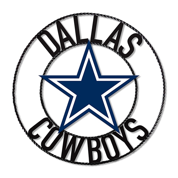 NFL Dallas Cowboys Wrought Iron Wall Plaque