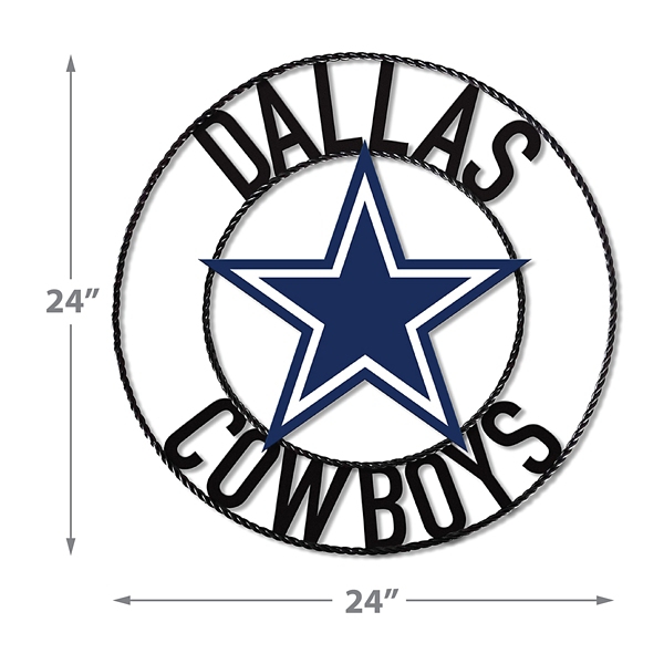 NFL Dallas Cowboys Wrought Iron Wall Plaque