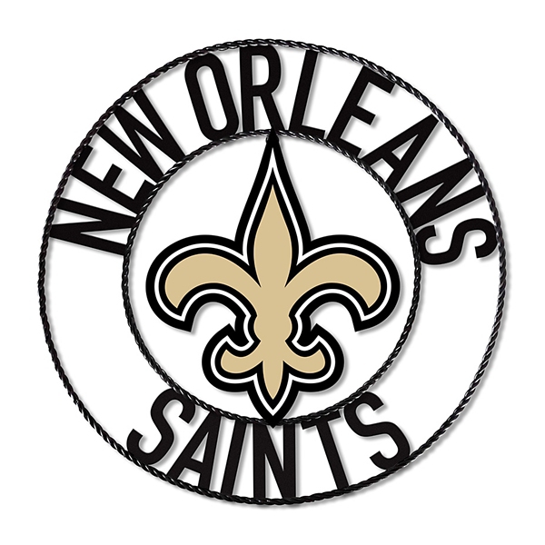 NFL New Orleans Saints Wrought Iron Wall Plaque