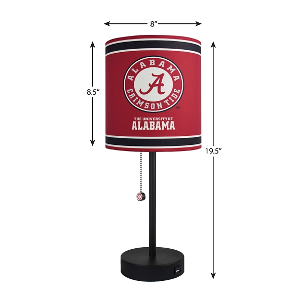 University of Alabama Charging Table Lamp