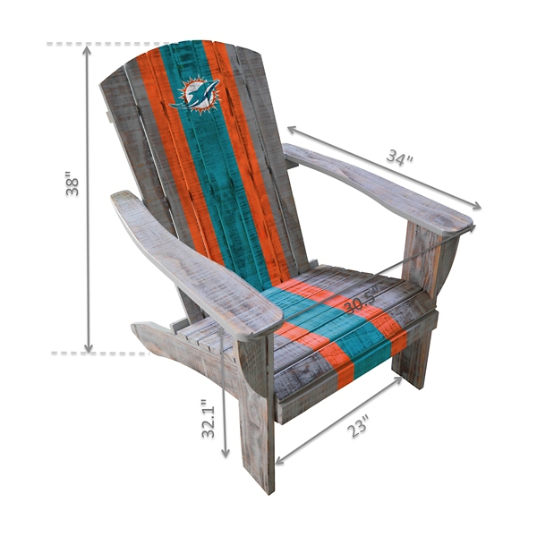Miami Dolphins Adirondack Outdoor Chair