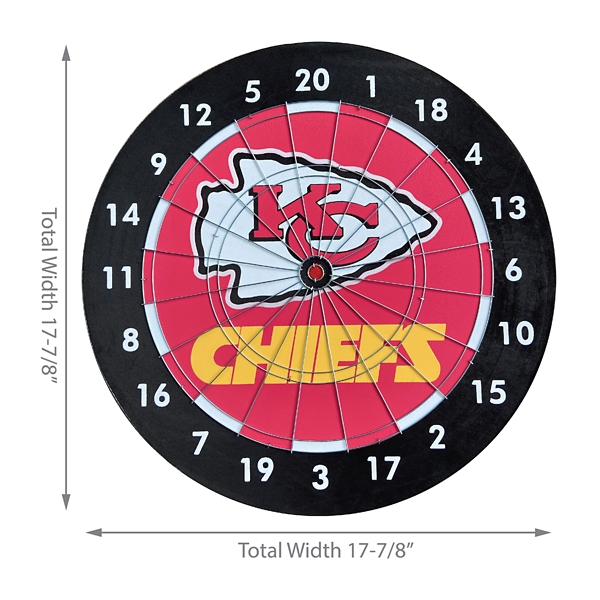 Kansas City Chiefs Paper Dartboard Set