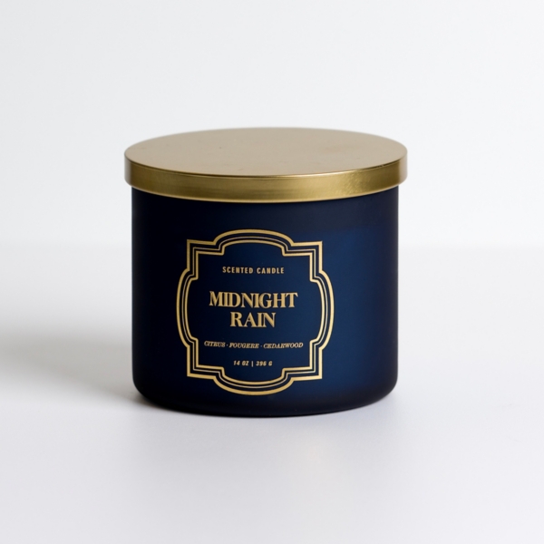 Midnight Rain 14 oz. 3-Wick Jar Candle | Kirklands Home