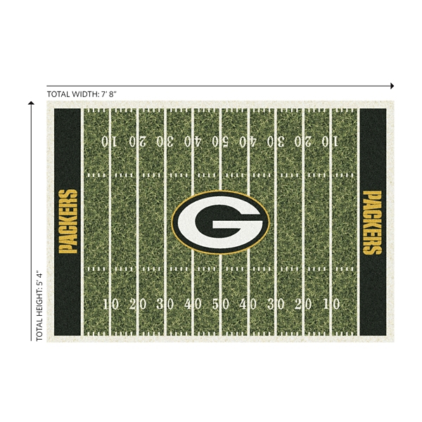 NFL Green Bay Packers Home Field Area Rug, 6x8